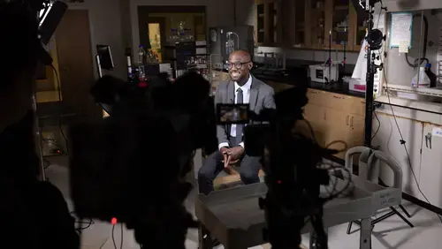Andre Isaacs is interviewed for the today show