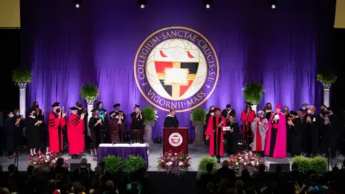 Vincent D. Rougeau is inaugurated as the the 33rd president of Holy Cross.