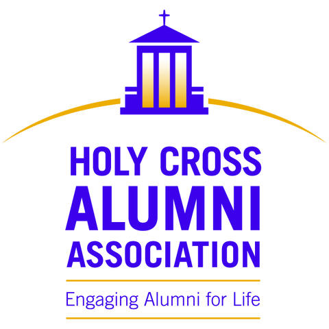 Holy Cross Alumni Association logo with the words Holy Cross Alumni Association Engaging Alumni for Life