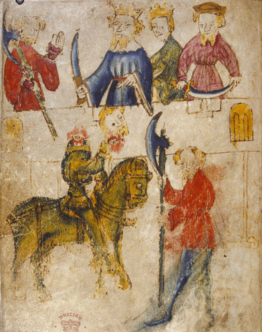 Medieval illustration of fight