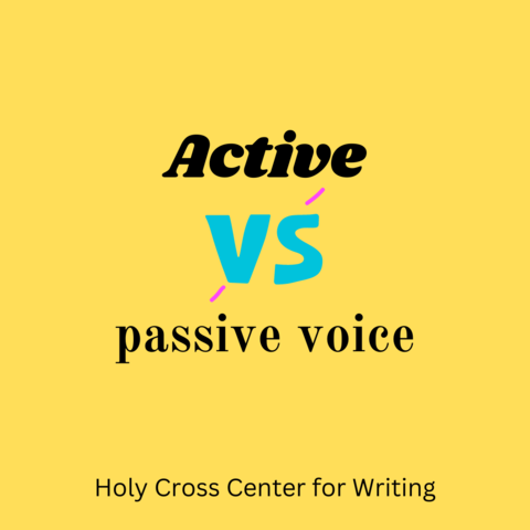 active vs passive voice