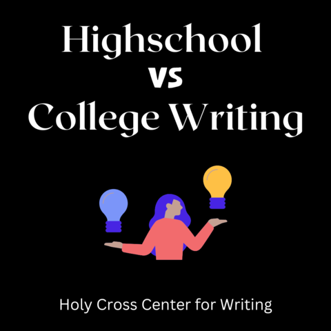 Highschool versus college writing