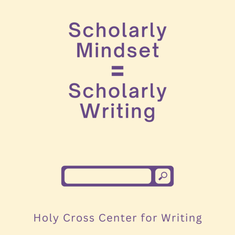 scholarly mindset equals scholarly writing