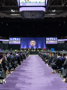 A view of commencement 2026 at Holy Cross
