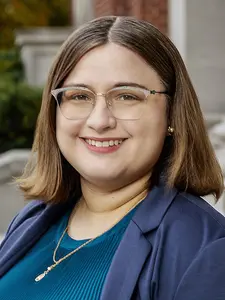 Jennifer Whelan on the campus of Holy Cross