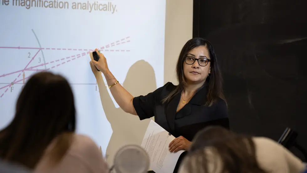 Professor Shreyashi Chakdar teaching