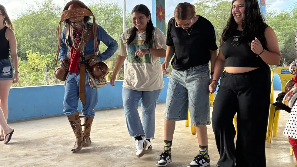 People learning to dance