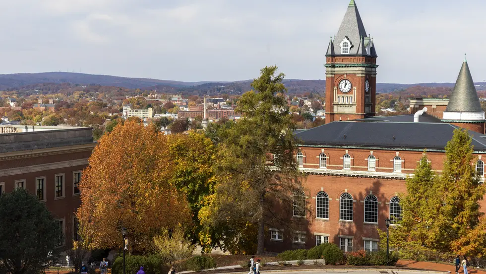 Holy Cross campus in the fall