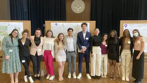 Neuroscience students at the Academic conference