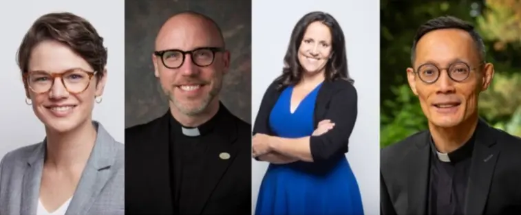 Susan Reynolds, Paddy Gilger, S.J., Margaret Felice and Peter Nguyen, S.J.