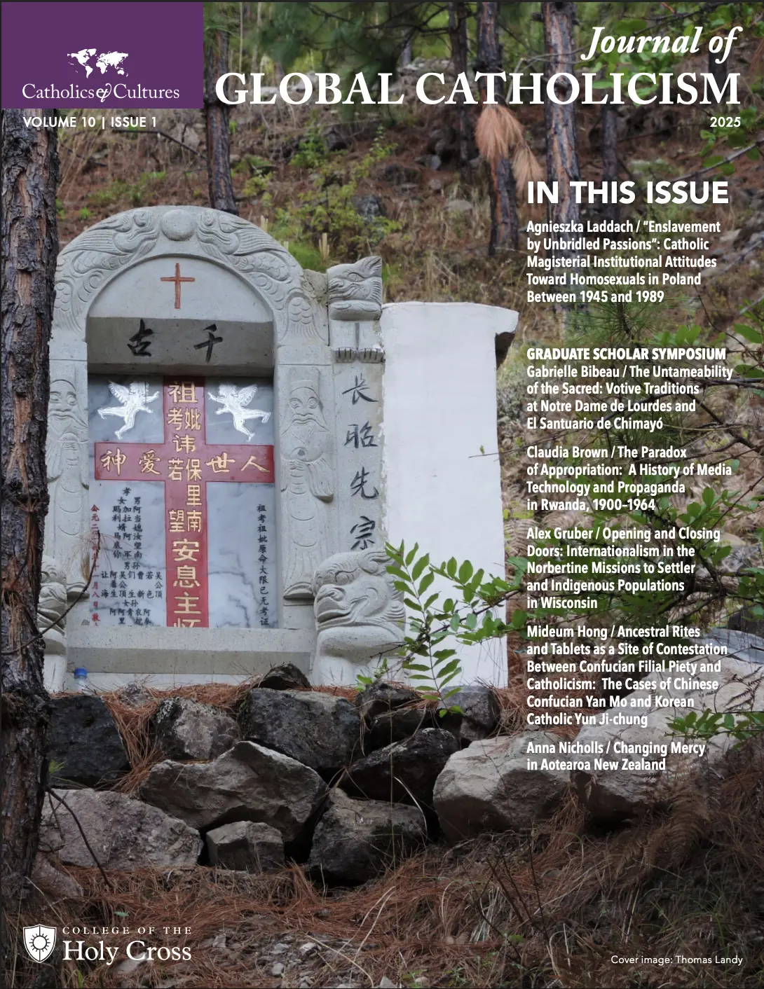 The cover of the 2025 issue of the Journal of Global Catholicism